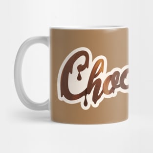 Chocoholic Liquid Typography Mug